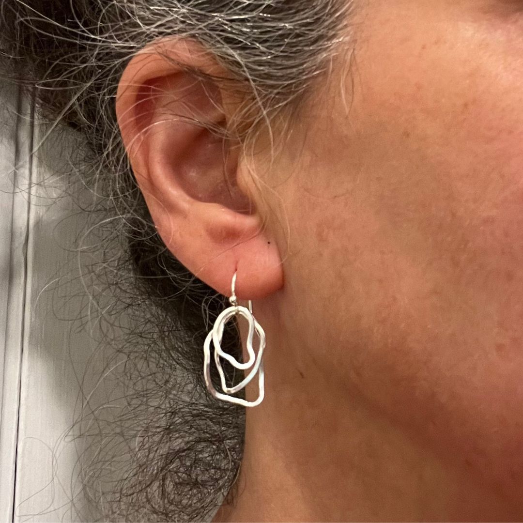 Ripple Hoop Earrings