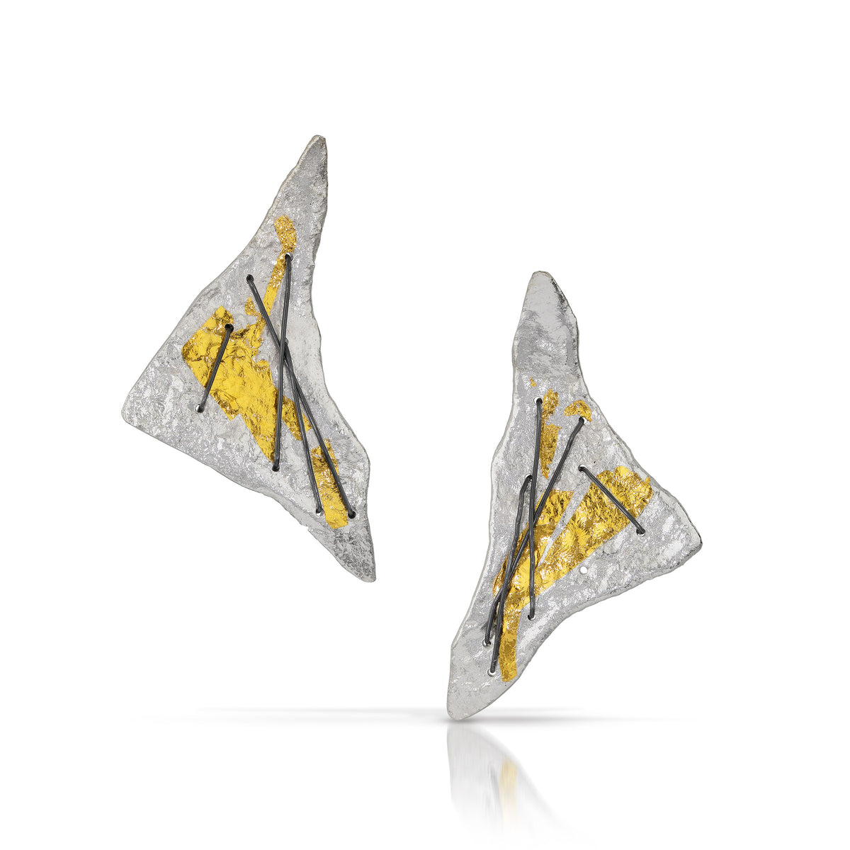 Triangular Jigsaw Earring