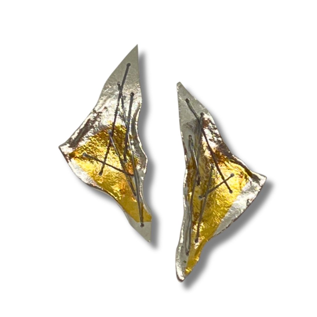 Triangular Jigsaw Earring